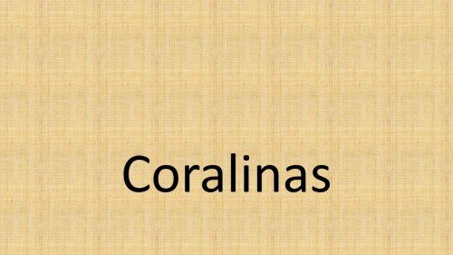 Coralinas