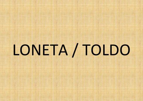 Loneta Toldo